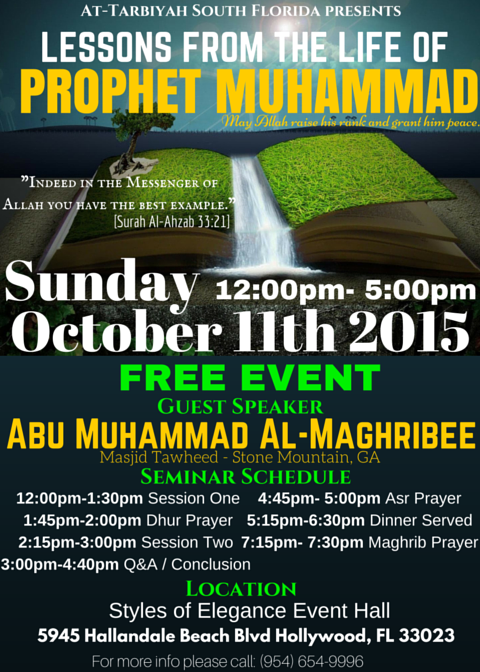 LESSONS FROM THE LIFE OF Prophet Muhammad