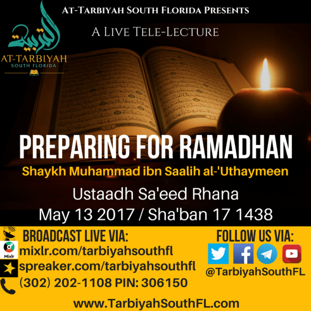 Preparation for Ramaḍān (1)